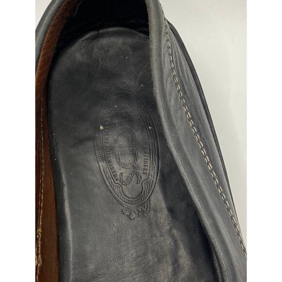 TOD\'S Men\'s Black Vibram Leather Slip-On Loafers SZ 9.5 main image 6